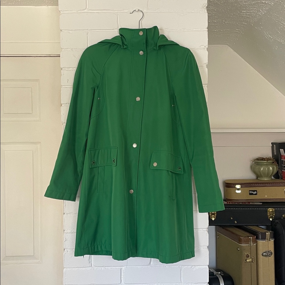 London Fog Green Trench Coat